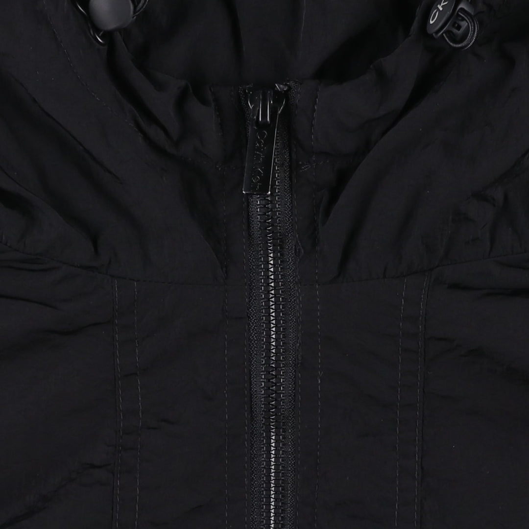 Calvin Klein PERFORMANCE Nylon Parka, Men's Size M (approx.) Nylon black type Vintage Second Hand