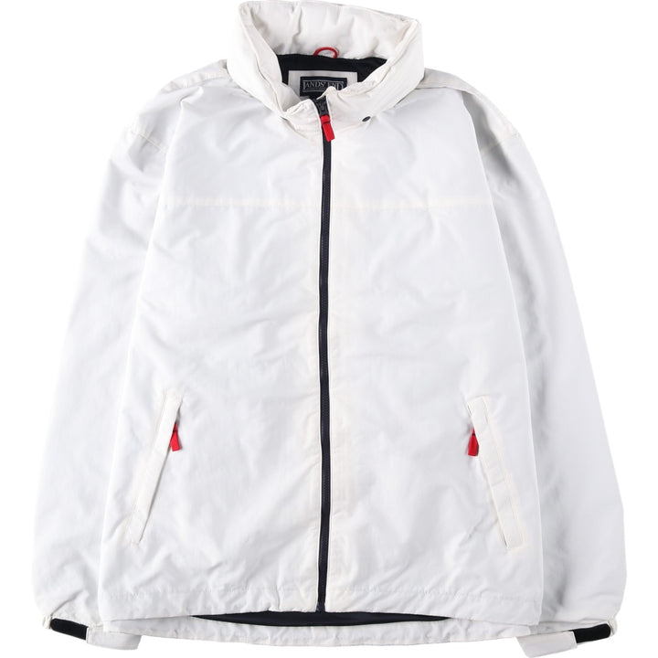 Vintage 80s-90'S Lands' End nylon jacket, men's size XL Nylon white type Vintage Second Hand