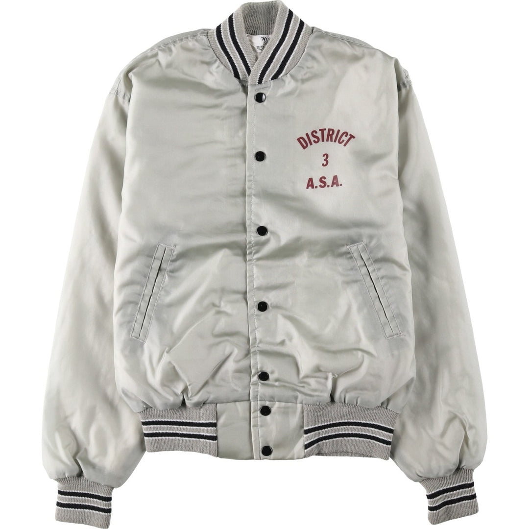 70s-80'S West Wind Varsity Jacket Award Jacket Men's Size S (Equivalent) Vintage unclear Silver type Vintage Second Hand