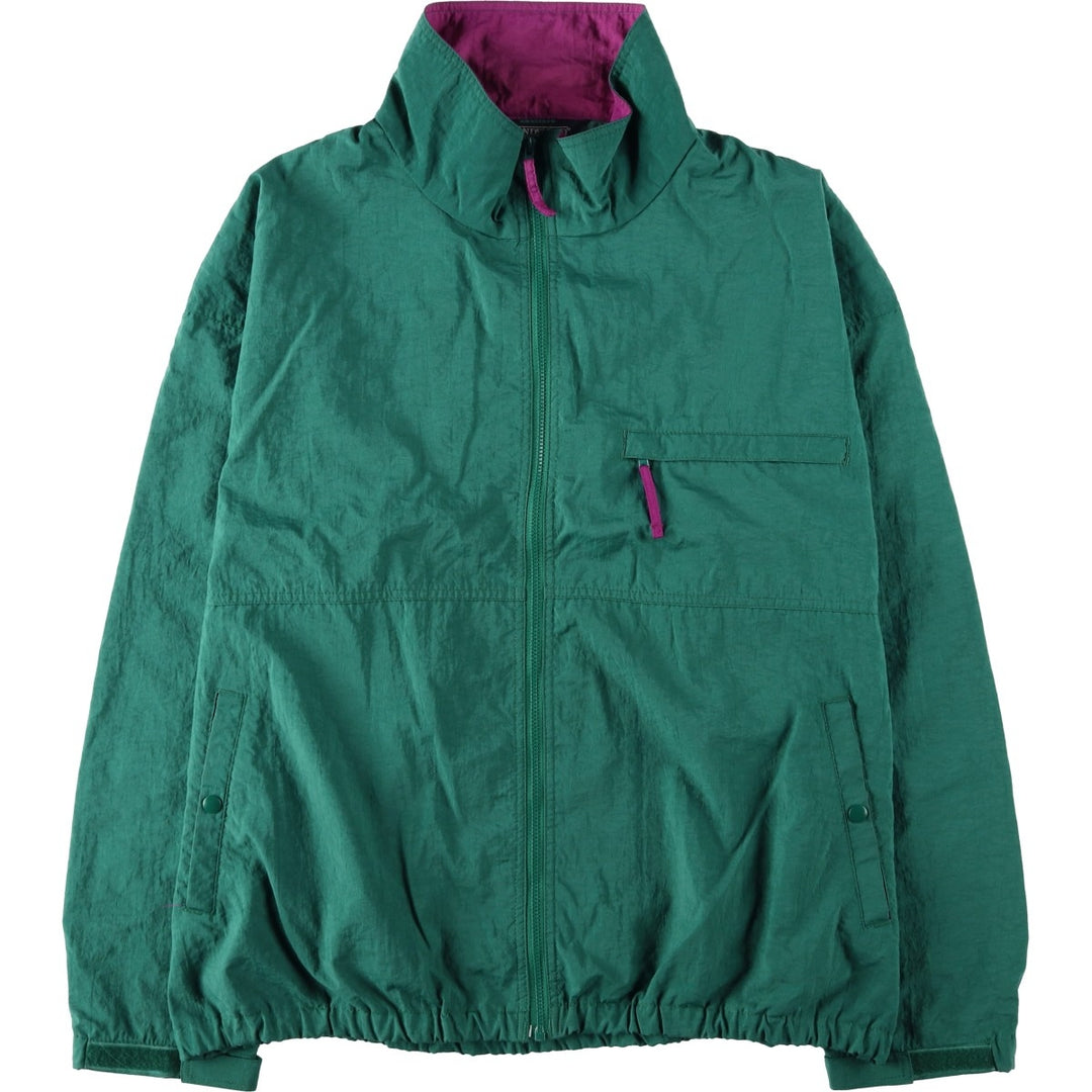 80s-90'S Lands' End Nylon Jacket, Men's Size L (approx.), Vintage Nylon Green type dark green Vintage Second Hand
