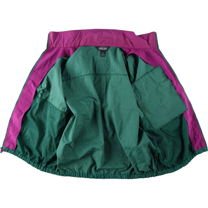 80s-90'S Lands' End Nylon Jacket, Men's Size L (approx.), Vintage Nylon Green type dark green Vintage Second Hand