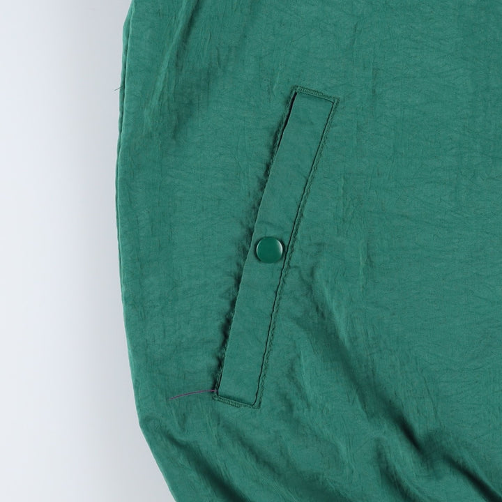80s-90'S Lands' End Nylon Jacket, Men's Size L (approx.), Vintage Nylon Green type dark green Vintage Second Hand