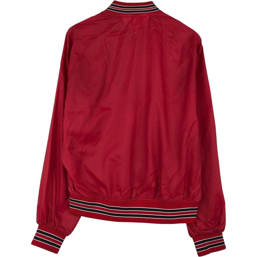 College varsity jacket, award jacket, men's size L. unclear red type Vintage Second Hand