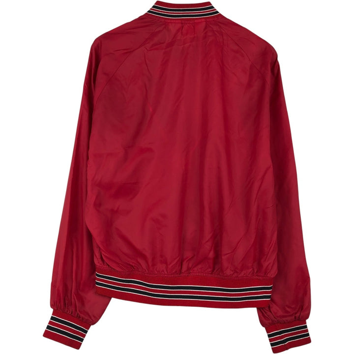 College varsity jacket, award jacket, men's size L. unclear red type Vintage Second Hand