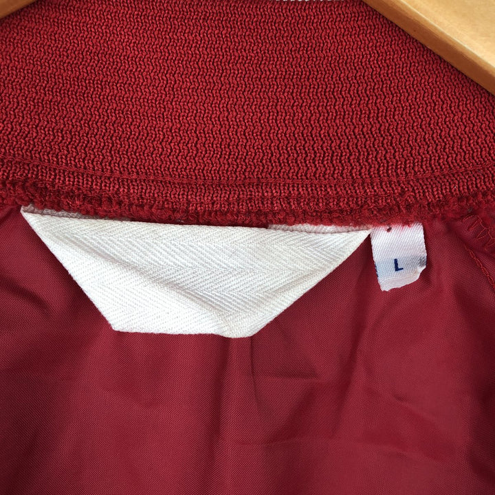 College varsity jacket, award jacket, men's size L. unclear red type Vintage Second Hand