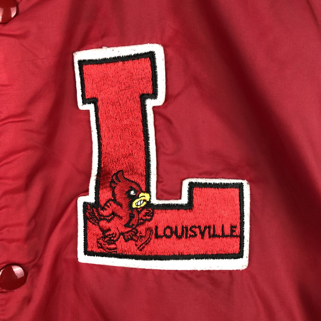 College varsity jacket, award jacket, men's size L. unclear red type Vintage Second Hand