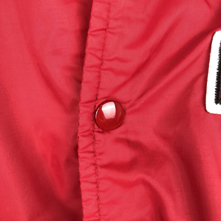 College varsity jacket, award jacket, men's size L. unclear red type Vintage Second Hand