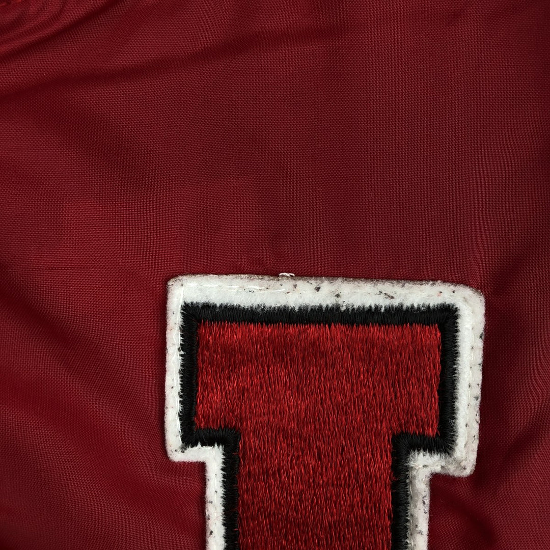 College varsity jacket, award jacket, men's size L. unclear red type Vintage Second Hand