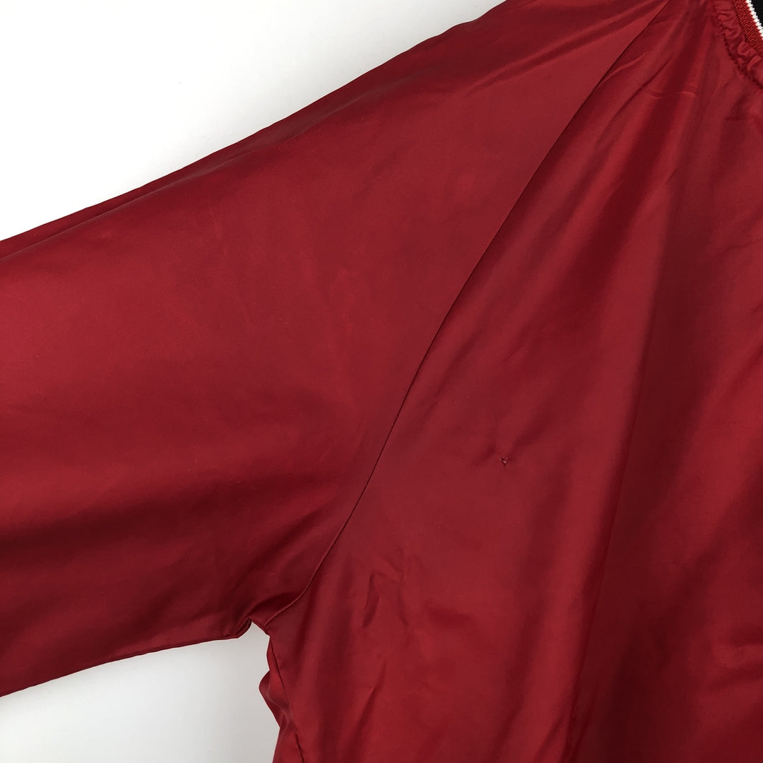 College varsity jacket, award jacket, men's size L. unclear red type Vintage Second Hand