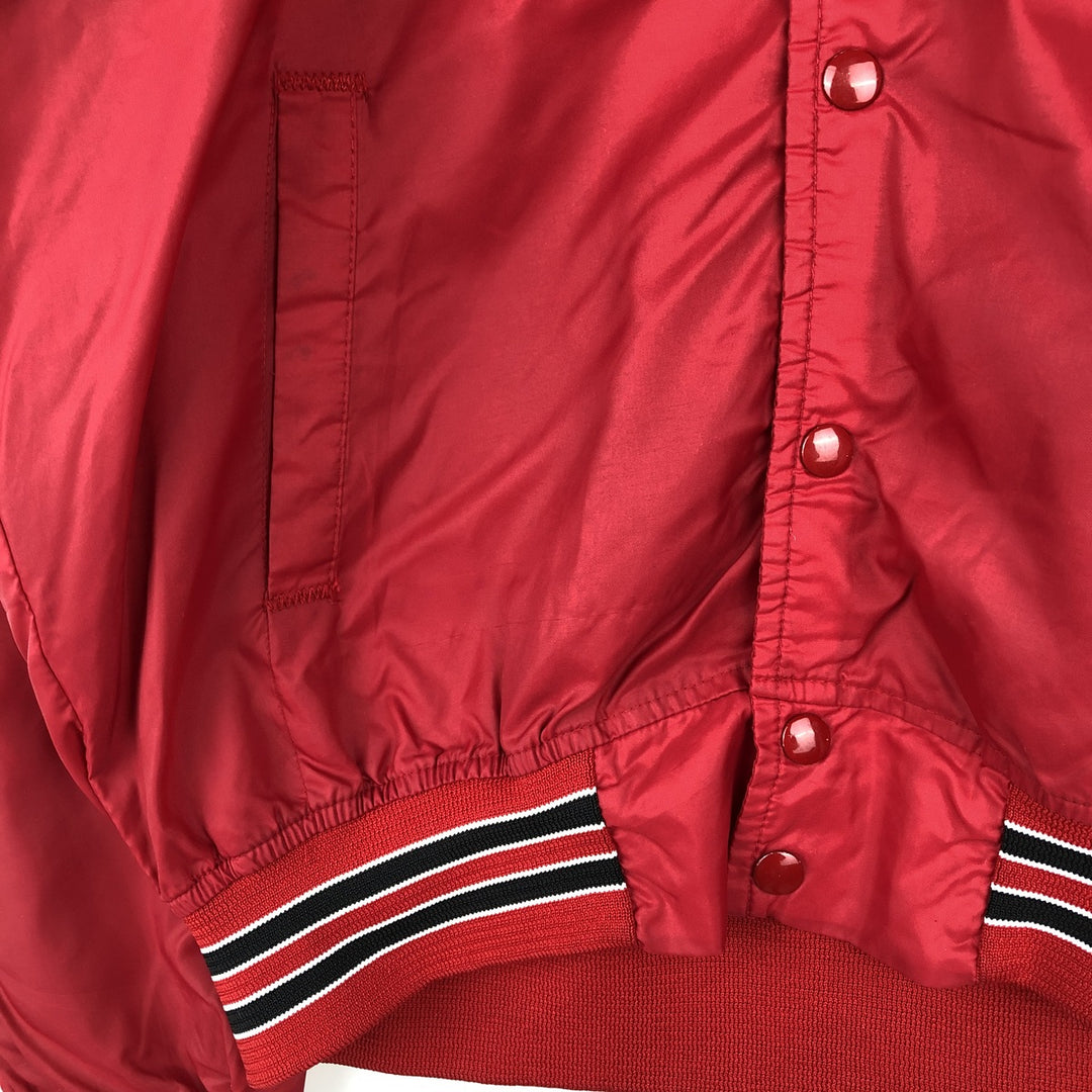 College varsity jacket, award jacket, men's size L. unclear red type Vintage Second Hand