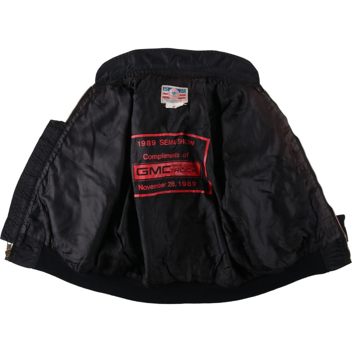 Voyager patch, American flag design, TOP GUN military flight jacket, made in USA, men's size XL equivalent, vintage. unclear black type Vintage Second Hand