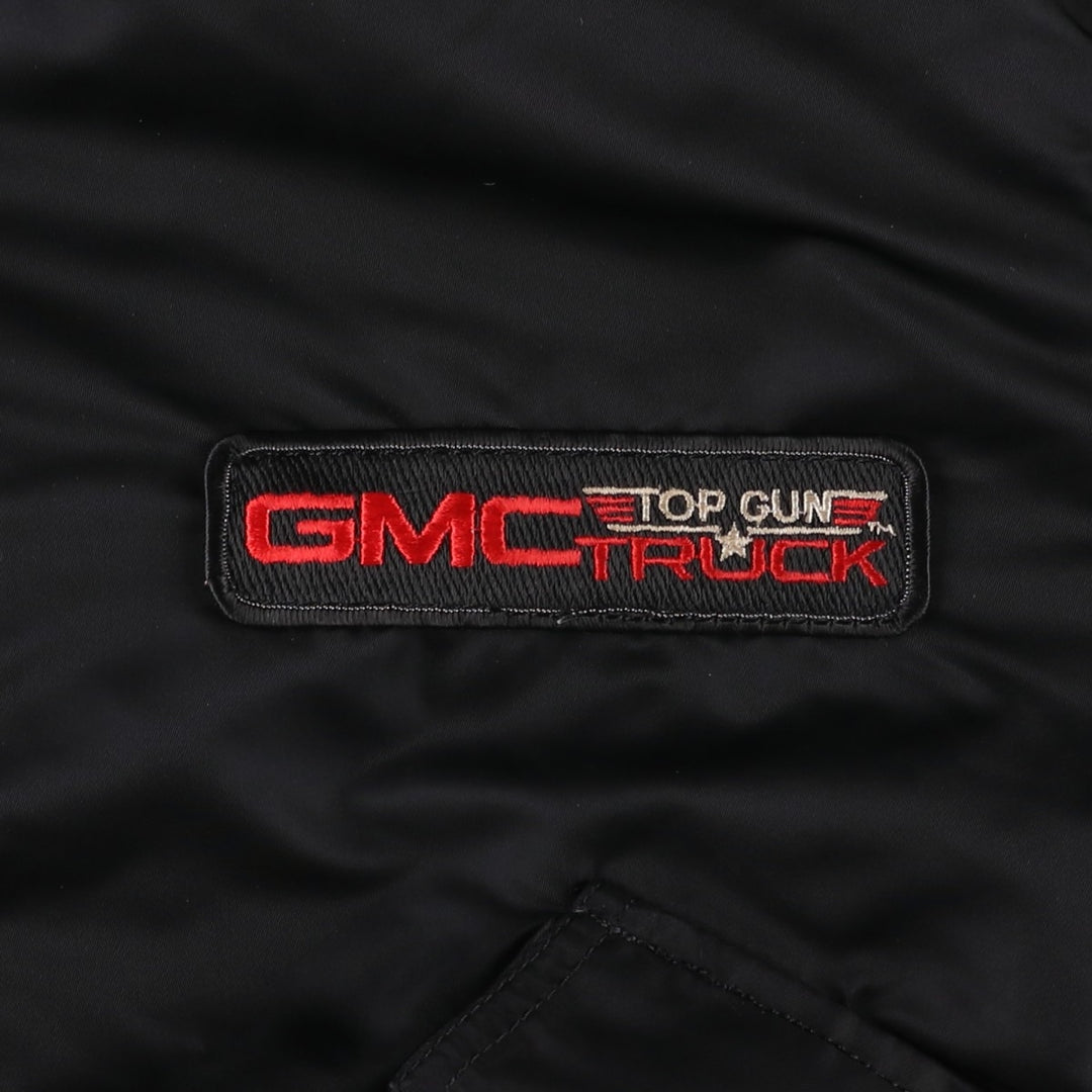 Voyager patch, American flag design, TOP GUN military flight jacket, made in USA, men's size XL equivalent, vintage. unclear black type Vintage Second Hand