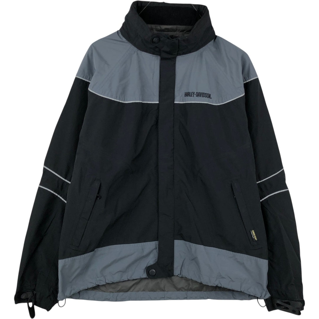 Harley-Davidson Men's Windbreaker (Size L) polyester black type Vintage Second Hand