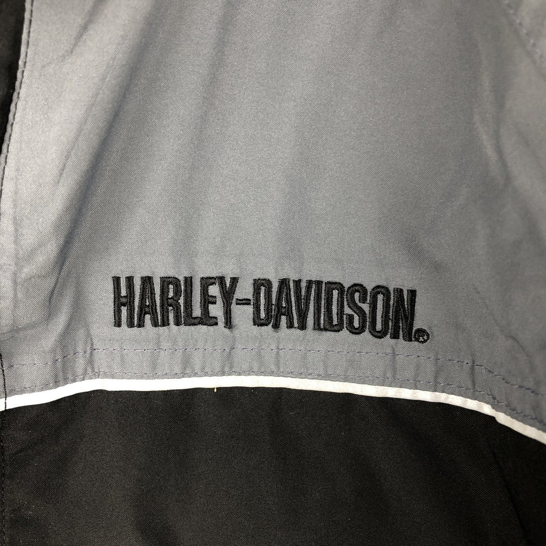 Harley-Davidson Men's Windbreaker (Size L) polyester black type Vintage Second Hand
