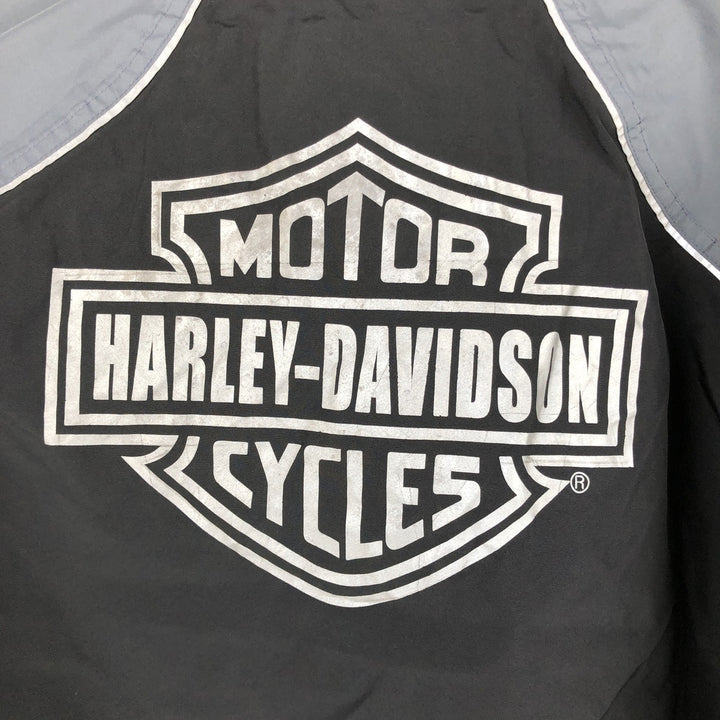 Harley-Davidson Men's Windbreaker (Size L) polyester black type Vintage Second Hand
