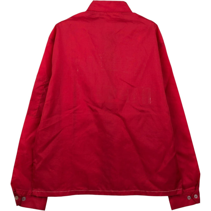 70s-80'S Budweiser racing jacket, men's size L equivalent, vintage. unclear red type Vintage Second Hand