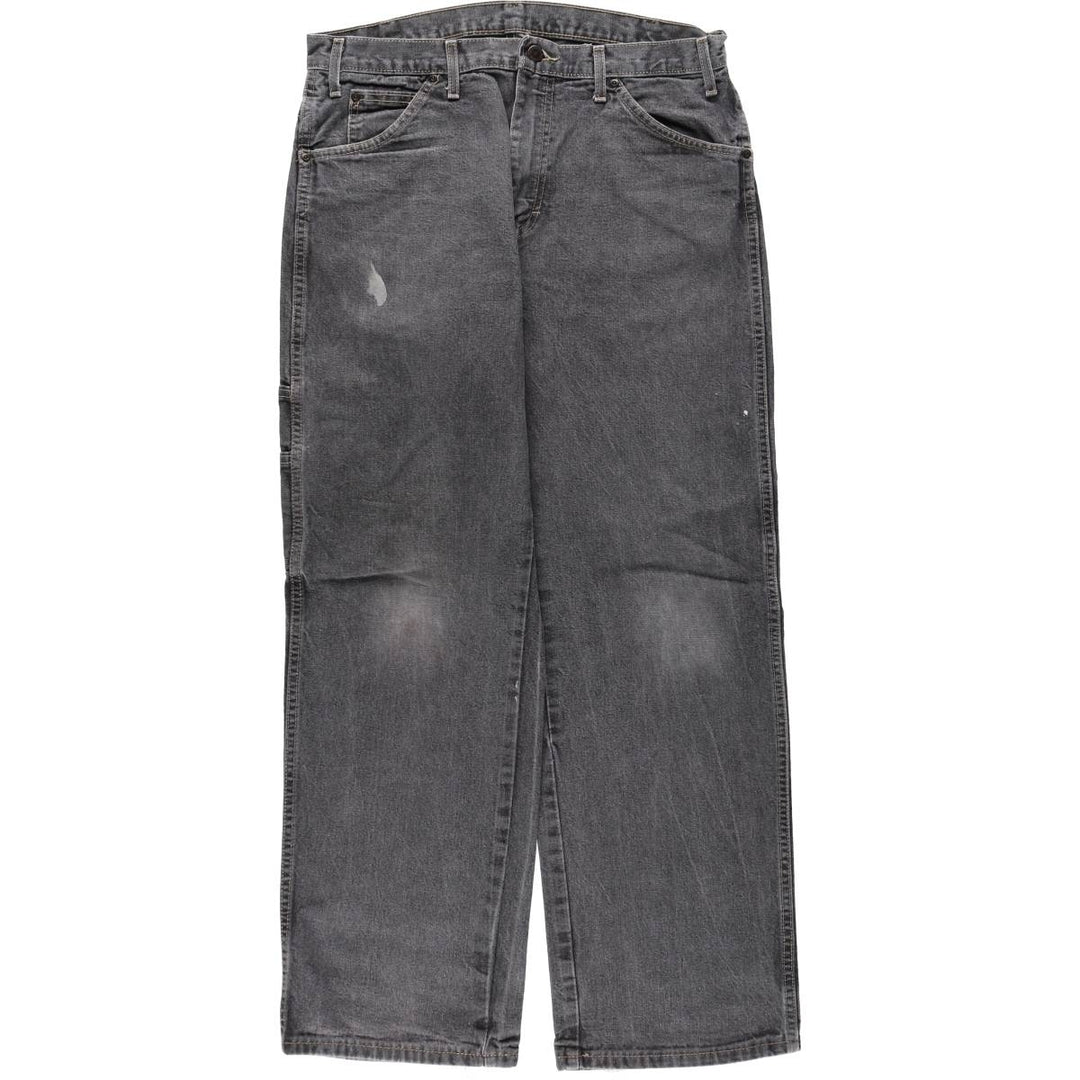 Dickies Black Denim Straight Leg Jeans, Men's W35 (approx.) cotton black type Vintage Second Hand