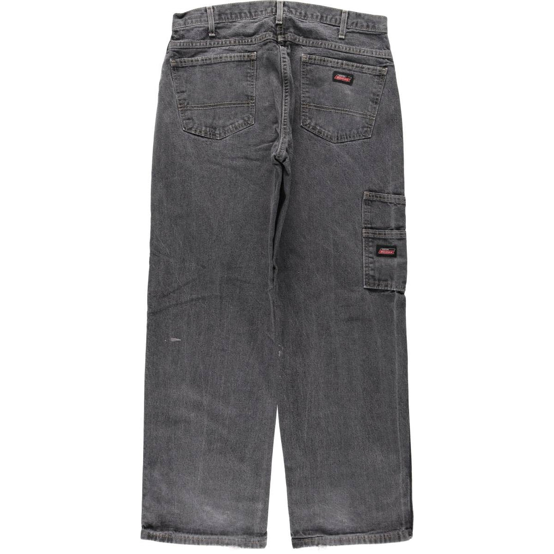 Dickies Black Denim Straight Leg Jeans, Men's W35 (approx.) cotton black type Vintage Second Hand