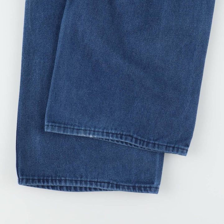 1980'S Sears WearTUFF Denim Painter Pants, Made in USA, Men's Size W39 (approx.), Vintage cotton blue type Vintage Second Hand