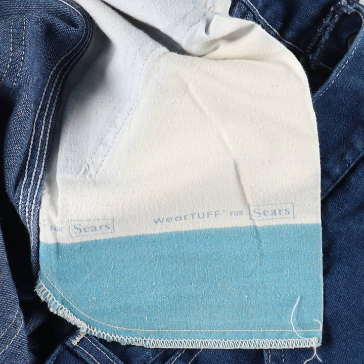 80s-90'S Sears ROEBUCKS WearTUFF Denim Painter Pants, Men's W36 (approx.), Vintage unclear blue type Vintage Second Hand