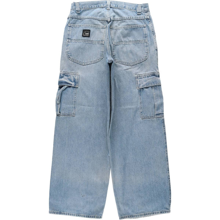 Lee DUNGAREES denim cargo pants, men's size W32 (approx.) unclear blue type Vintage Second Hand