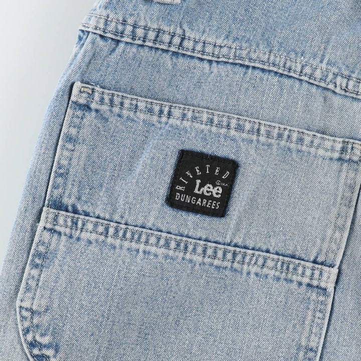 Lee DUNGAREES denim cargo pants, men's size W32 (approx.) unclear blue type Vintage Second Hand