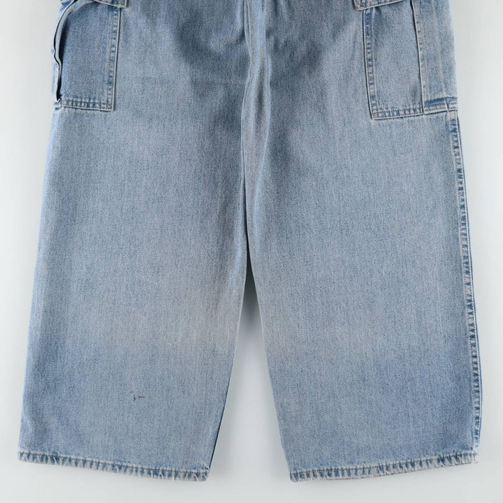 Lee DUNGAREES denim cargo pants, men's size W32 (approx.) unclear blue type Vintage Second Hand