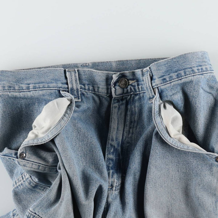 Lee DUNGAREES denim cargo pants, men's size W32 (approx.) unclear blue type Vintage Second Hand