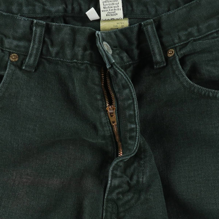 Calvin Klein black denim tapered jeans, made in the USA, men's size W33 (approx.). cotton black type Vintage Second Hand