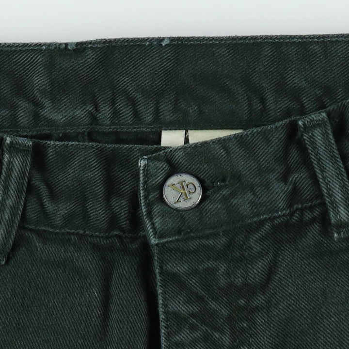 Calvin Klein black denim tapered jeans, made in the USA, men's size W33 (approx.). cotton black type Vintage Second Hand