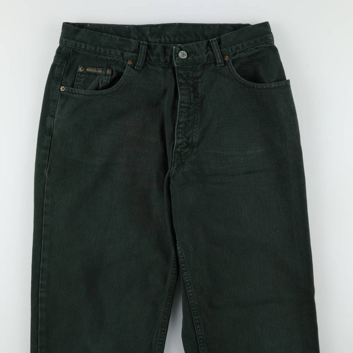 Calvin Klein black denim tapered jeans, made in the USA, men's size W33 (approx.). cotton black type Vintage Second Hand