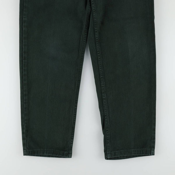 Calvin Klein black denim tapered jeans, made in the USA, men's size W33 (approx.). cotton black type Vintage Second Hand