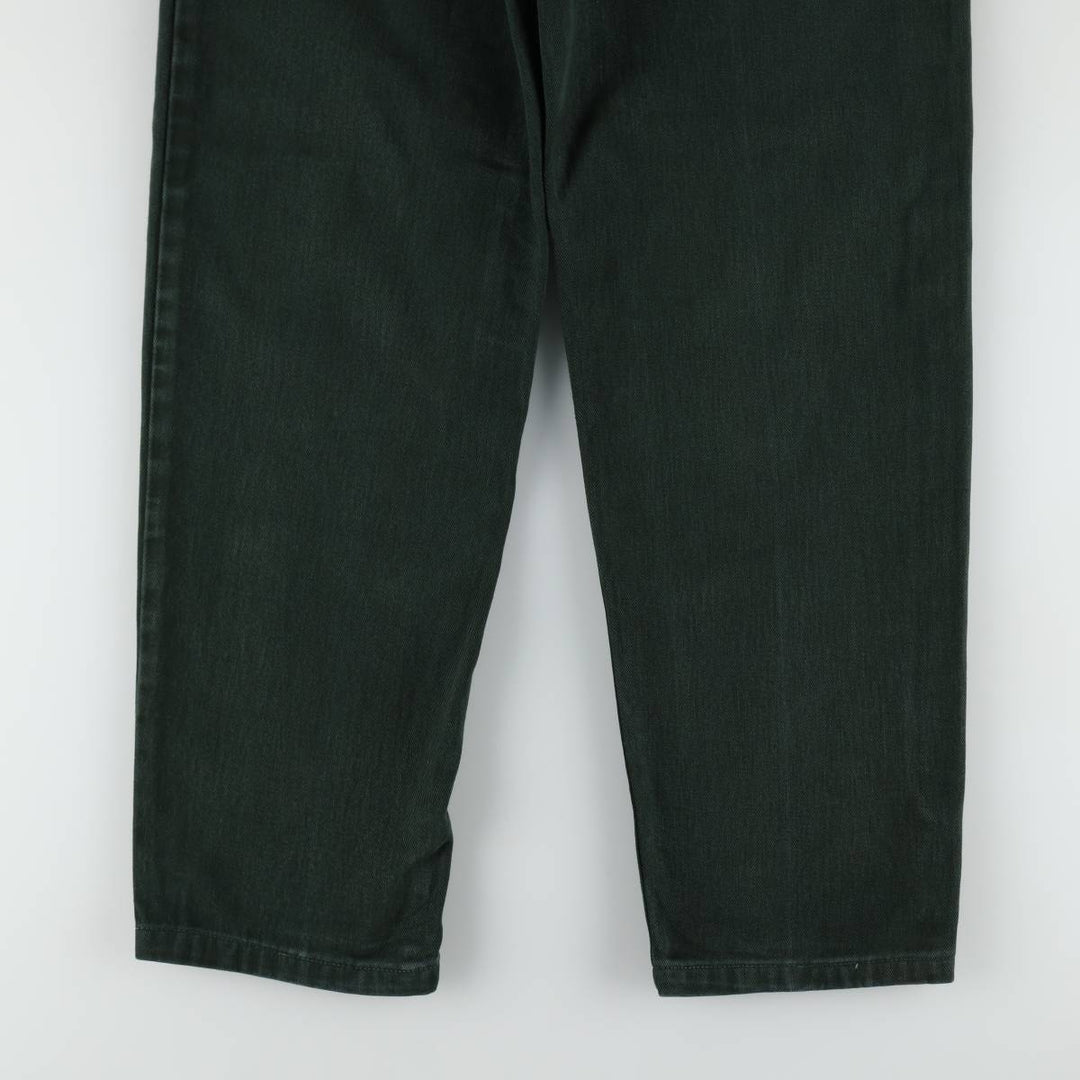 Calvin Klein black denim tapered jeans, made in the USA, men's size W33 (approx.). cotton black type Vintage Second Hand