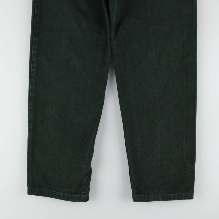 Calvin Klein black denim tapered jeans, made in the USA, men's size W33 (approx.). cotton black type Vintage Second Hand