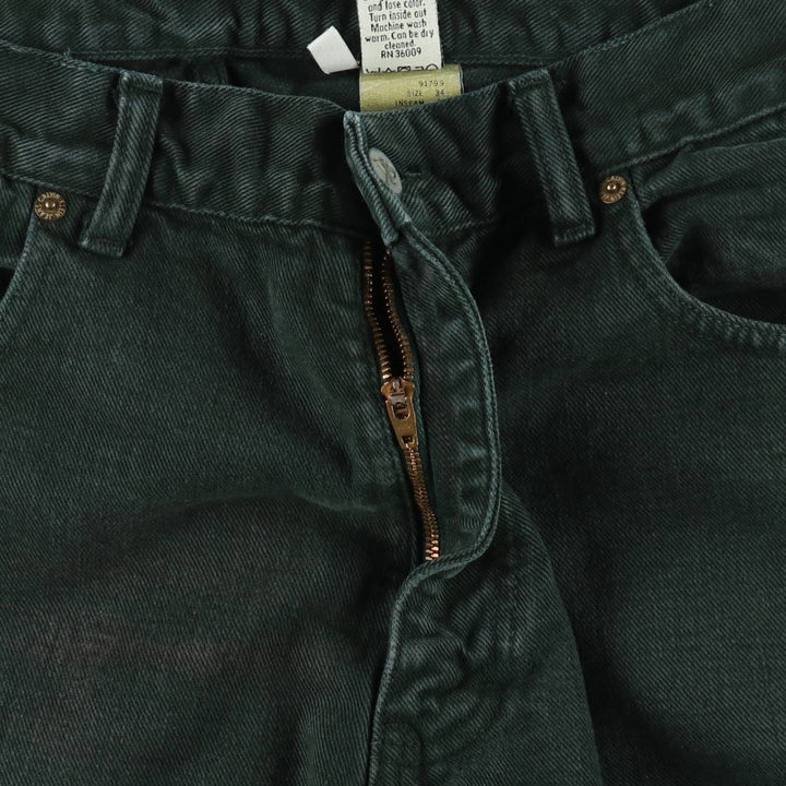 Calvin Klein black denim tapered jeans, made in the USA, men's size W33 (approx.). cotton black type Vintage Second Hand