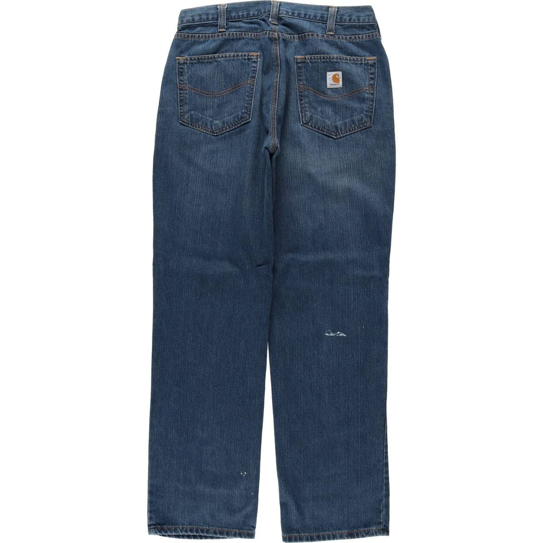 Carhartt Relaxed Fit Tapered Denim Pants for Men, W34 equivalent cotton blue type Vintage Second Hand