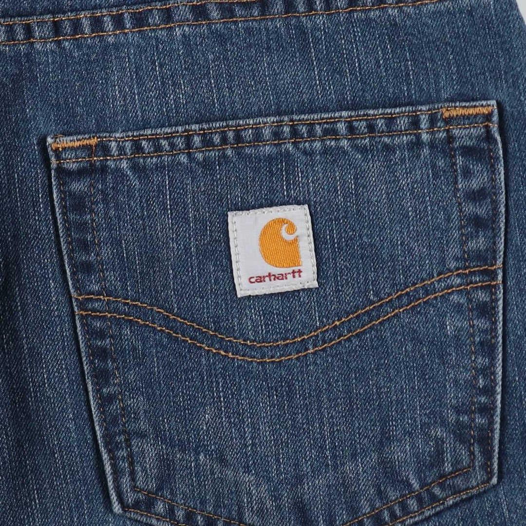 Carhartt Relaxed Fit Tapered Denim Pants for Men, W34 equivalent cotton blue type Vintage Second Hand