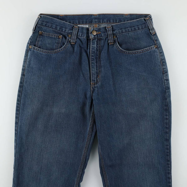 Carhartt Relaxed Fit Tapered Denim Pants for Men, W34 equivalent cotton blue type Vintage Second Hand