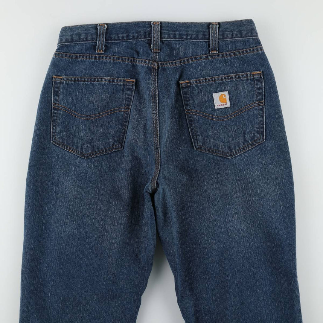 Carhartt Relaxed Fit Tapered Denim Pants for Men, W34 equivalent cotton blue type Vintage Second Hand