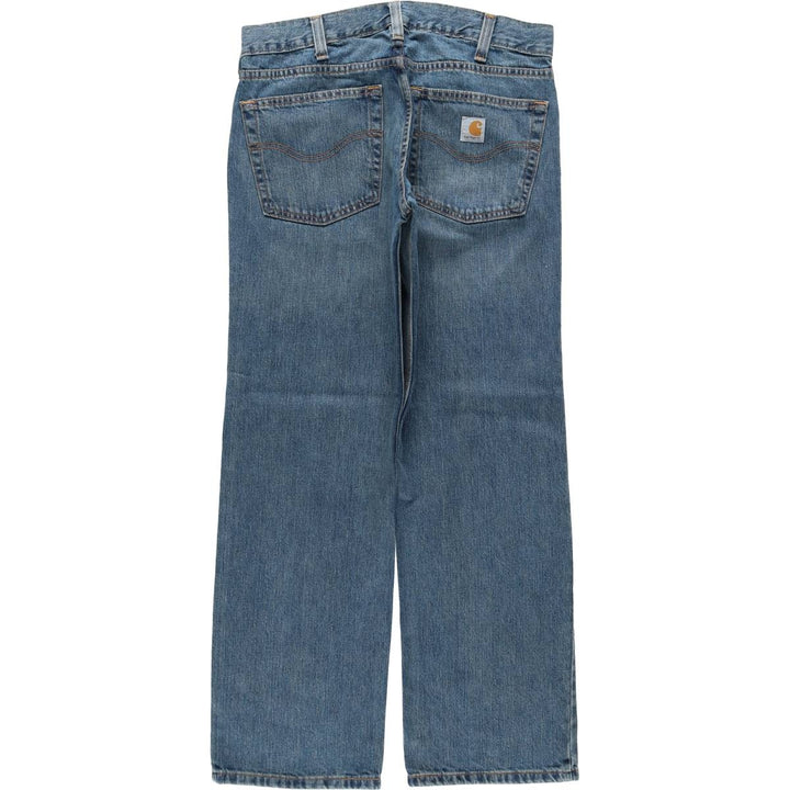 Carhartt Relaxed Straight Tapered Denim Pants, Men's Size W34 (approx.) cotton blue type Vintage Second Hand