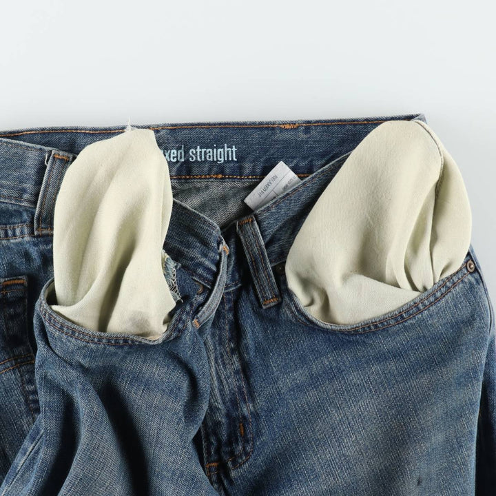 Carhartt Relaxed Straight Tapered Denim Pants, Men's Size W34 (approx.) cotton blue type Vintage Second Hand