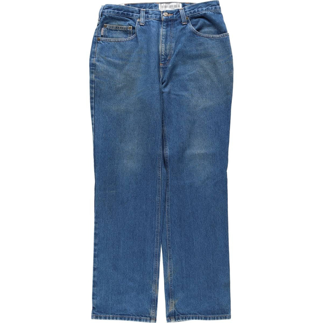 Carhartt Relaxed Fit Tapered Denim Pants for Men, W34 equivalent cotton blue type Vintage Second Hand