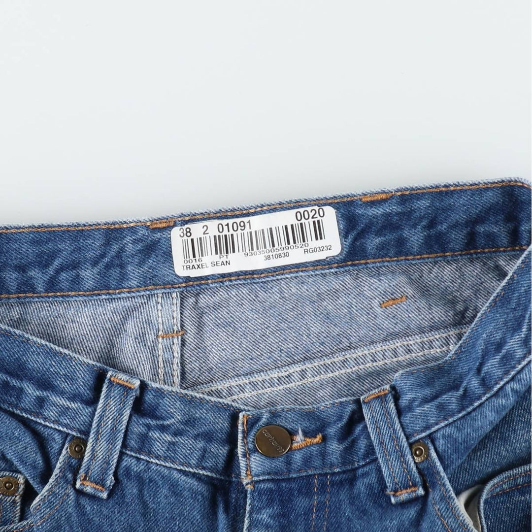 Carhartt Relaxed Fit Tapered Denim Pants for Men, W34 equivalent cotton blue type Vintage Second Hand