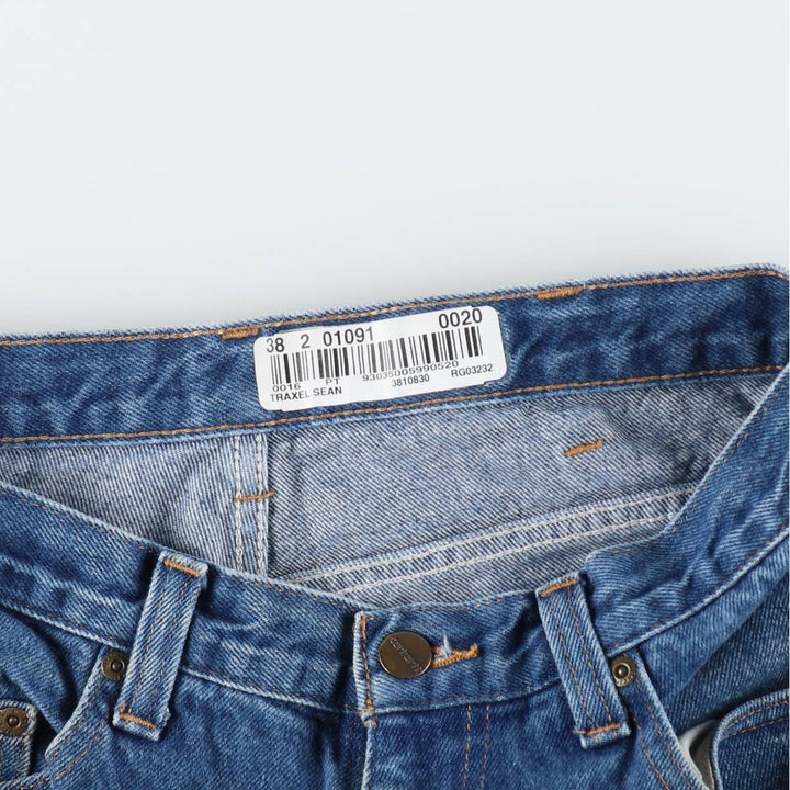 Carhartt Relaxed Fit Tapered Denim Pants for Men, W34 equivalent cotton blue type Vintage Second Hand