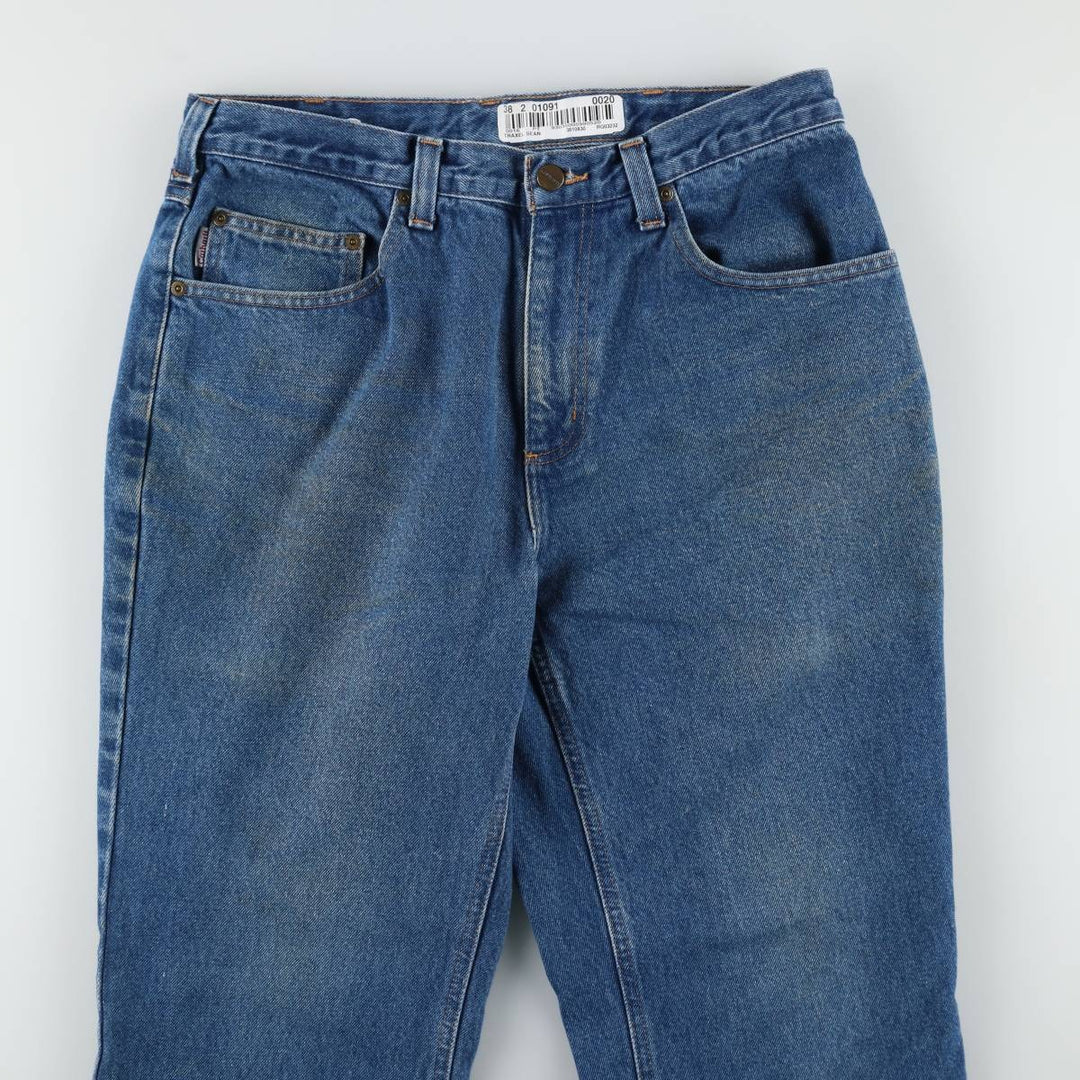 Carhartt Relaxed Fit Tapered Denim Pants for Men, W34 equivalent cotton blue type Vintage Second Hand
