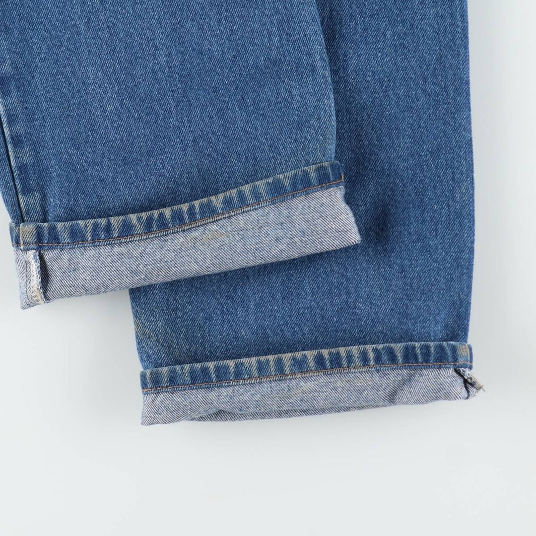 Carhartt Relaxed Fit Tapered Denim Pants for Men, W34 equivalent cotton blue type Vintage Second Hand