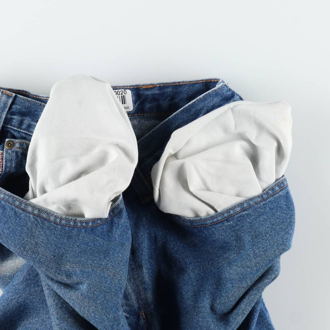 Carhartt Relaxed Fit Tapered Denim Pants for Men, W34 equivalent cotton blue type Vintage Second Hand