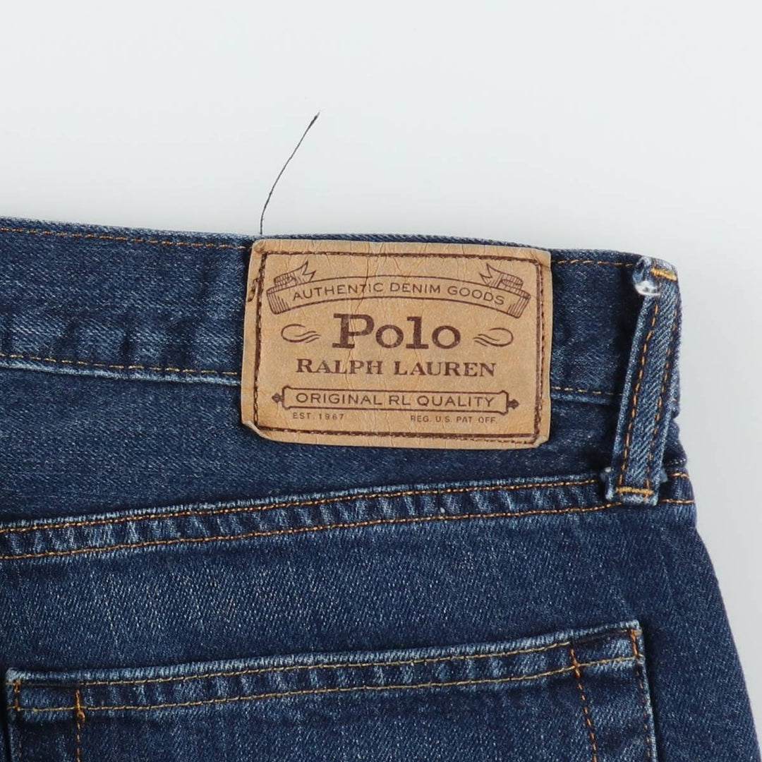 Ralph Lauren Polo Ralph Lauren Straight Denim Pants, Men's Size W36 (approx.) cotton blue type Vintage Second Hand