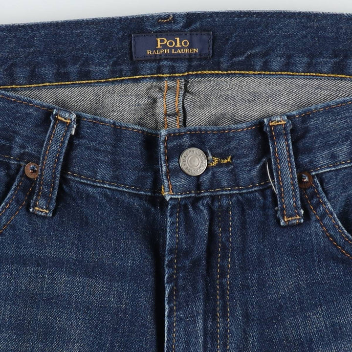 Ralph Lauren Polo Ralph Lauren Straight Denim Pants, Men's Size W36 (approx.) cotton blue type Vintage Second Hand