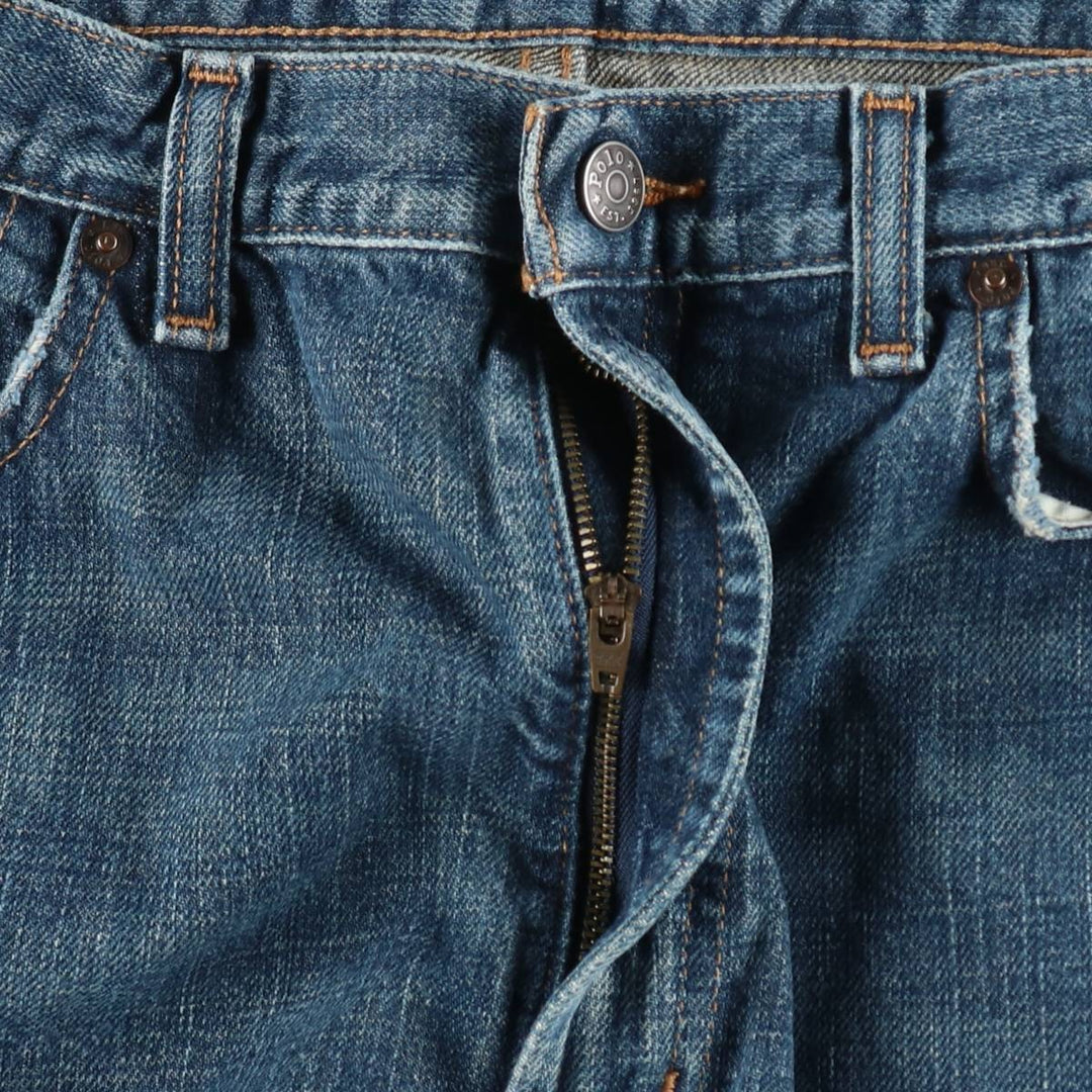 Ralph Lauren Polo Ralph Lauren Straight Denim Pants, Men's W35 (approx.) cotton blue type Vintage Second Hand